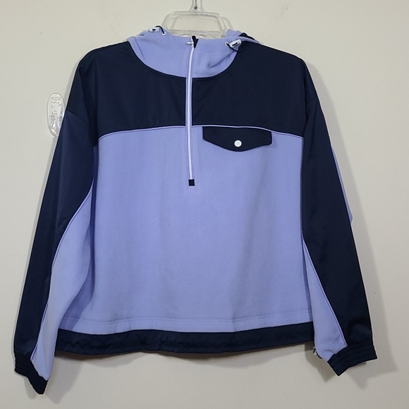 Athleta Jackets & Blazers - Athleta 1/2 Zip Zion Microfleece Hooded Jacket Size S